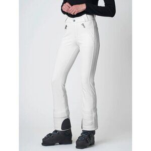 NEW $850 BOGNER WOMENS HAZE SKI PANTS!  12 or 14  LARGE  WHITE  STRETCH FABRIC